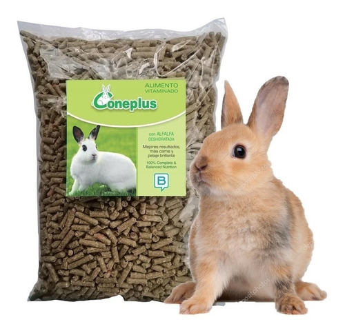 Alimento Vitaminado Coneplus Pellets Para Conejo Adulto 5 Kg
