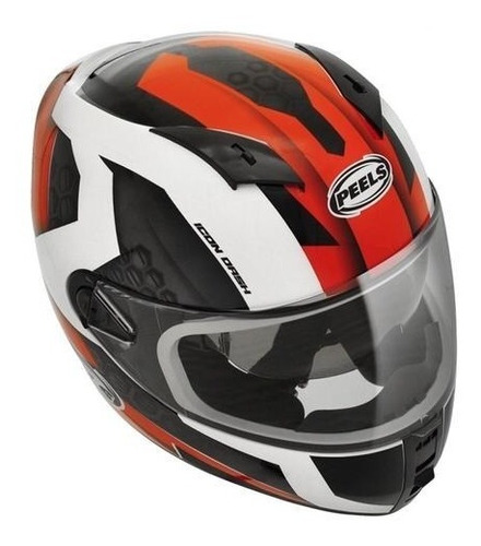 Capacete Integral Peels Icon Dash Branco E Vermelho 62