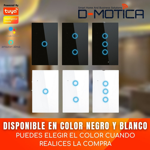 Imagen 3 de 8 de Interruptor Touch Simple Inteligente Wifi/1 Canal Sin Neutro