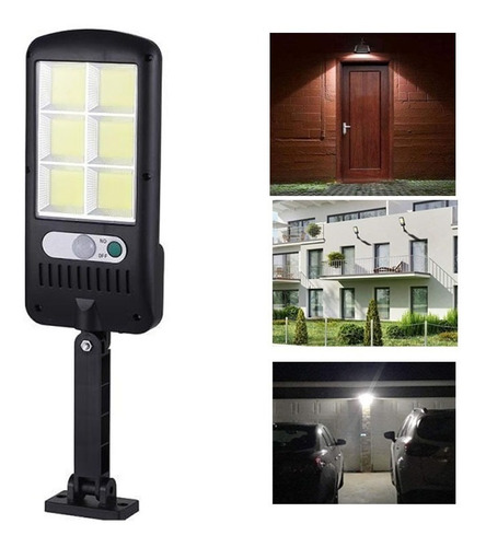 Lampara Solar Reflector 150 Led Sensor Movimiento Intemperie