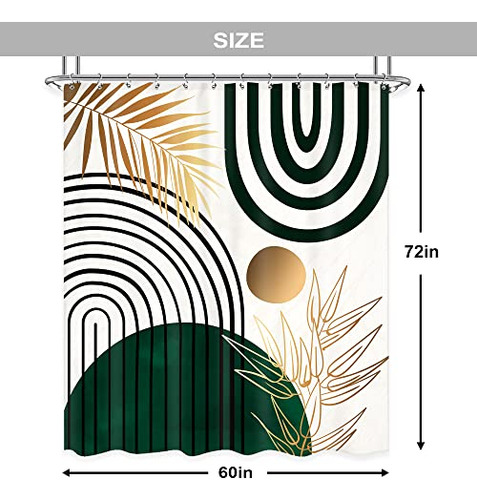 Cortinas De Ducha Abstractas De Estilo Boho Y Mediados Del S