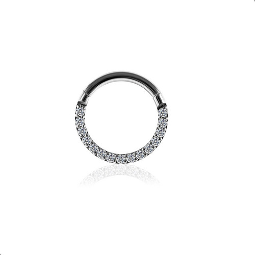 Piercing Septum Clicker Titanio Microcristal Malak