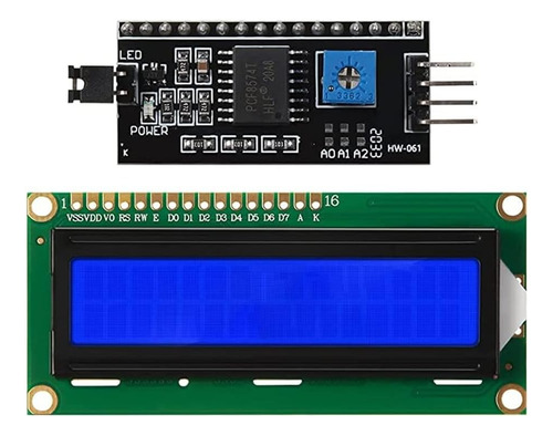 Display Lcd 16x2 + Modulo I2c Interfaz De Conversion
