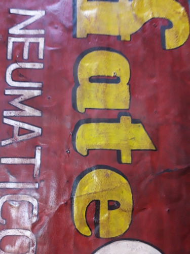 Cartel De Publicidad Antigia Fate Pintado A Mano.