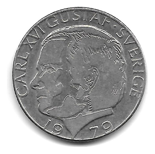 Suecia Moneda De 1 Corona Año 1979 Km 852 - Excelente+