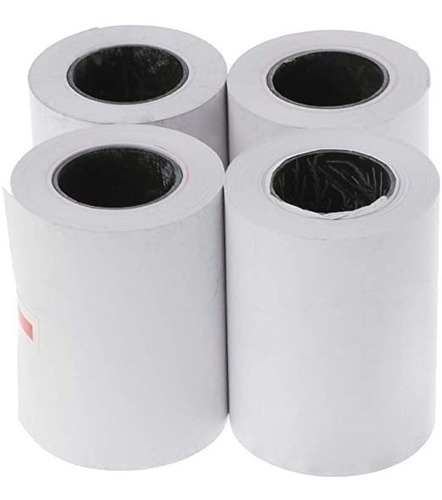 4 Rollos Papel Térmico Mini Impresora 58mm Mini Pos 57mm X50