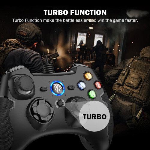 Easysmx Esm-9100 Gamepad Con Cable Para Pc/ps3, Etc.