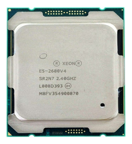 Para Cpu Xeon E5 2680v4 Lga 2011-3, 2,4 Ghz, 14 Núcleos E