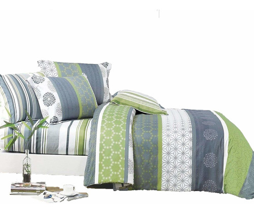 Swanson Beddings Serene Paisley Floral - Juego De Cama 100%.