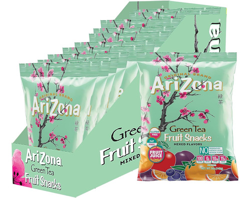 Arizona Green Tea Fruit Snacks Mixed Flavors 142g