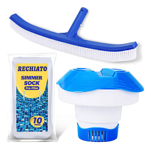 Rechiato Juego De 3 Accesorios De Piscina Con Flotador De Cl