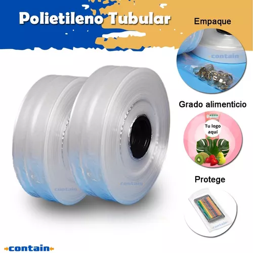 Rollo tubular de polietileno en color - Plasticos Jaramillo