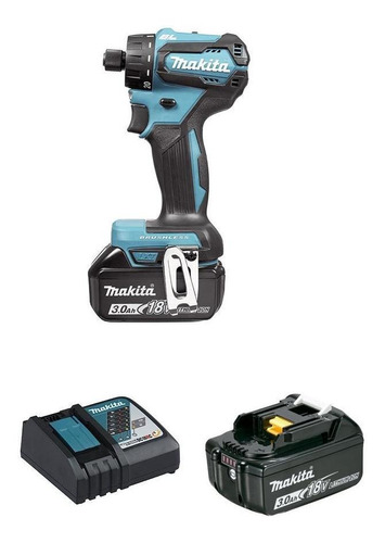 Taladro Atornillador Ddf083rfe Makita 13 Mm + 2 Baterias 3 A