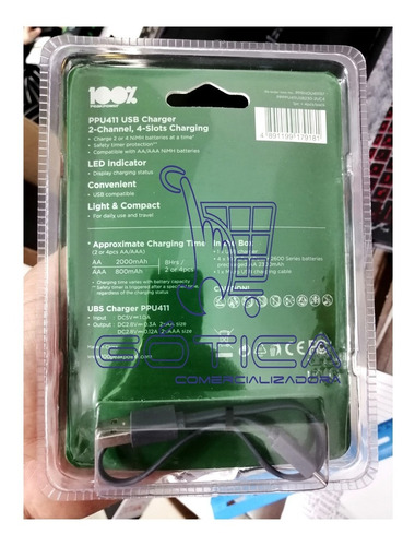 Baterías Ecológicas 100%peakpower Aa 2300 Mah X 4 + Cargador