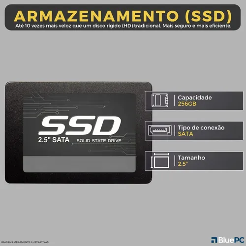 Computador Completo Fast Intel Core i5, 8GB RAM, SSD 256GB
