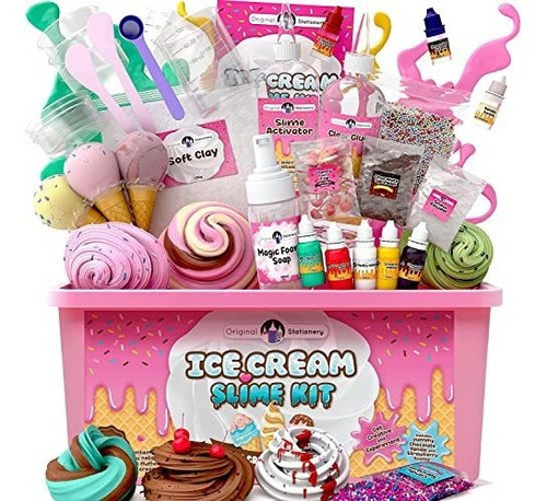 Kit De Slime De Papelería Original Para Las Niñas Vzsw6