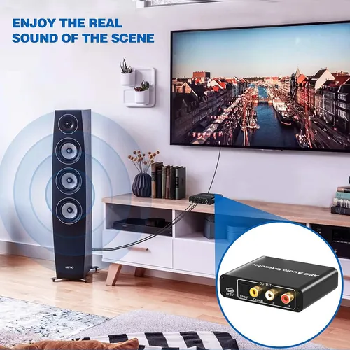 Adaptador Hdmi Arc, Extractor De Audio Arc Con Toslink Ópt.