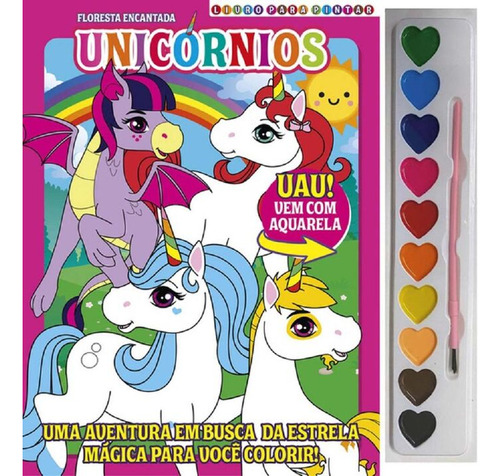 Libro Floresta Encantada: Unicornios Livro Para Pintar De Ed