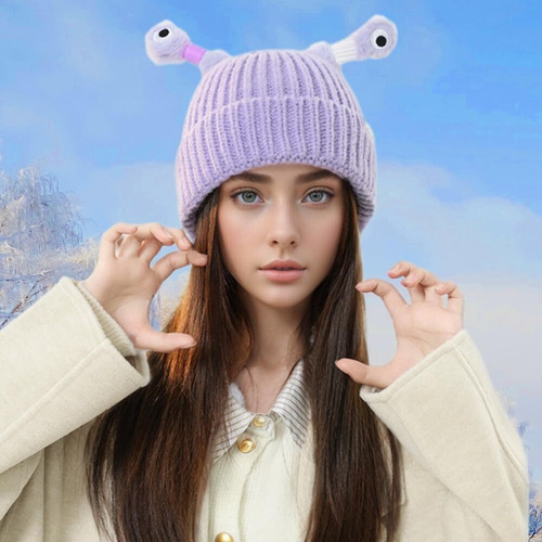 D Gorro Invierno, Lindo Gorrito De Punto Little Monster