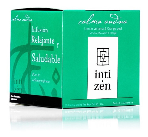 Imagen 2 de 4 de Te Inti Zen Caja 15 Saquitos 2 Gramos Calma Andina