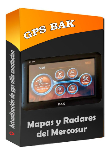 Actualización De Gps Bak Bk-gps 4350 Mapas Del Mercosur