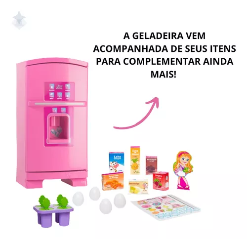 Brinquedo Infantil Geladeira Sorvetinho Menina Sweet Fantasy Faz Sorvete de  Verdade Cardoso Toys - Ri Happy