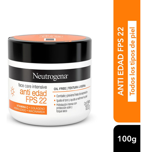 Face Care Intensive Anti Edad Fps 22 100g Neutrogena