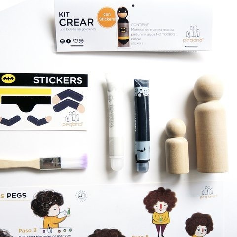 Kit Crear Superhéroe Batman - Muñeco De Madera Pegland