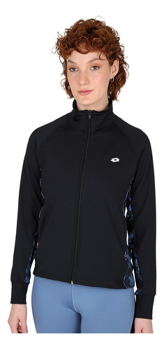 Campera Entrenamiento Lotto Speedeevo Hombre En Negro