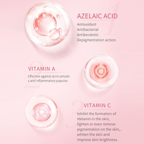 Ácido Azelaico 10% Soro Facial Vitamina C Melhora A