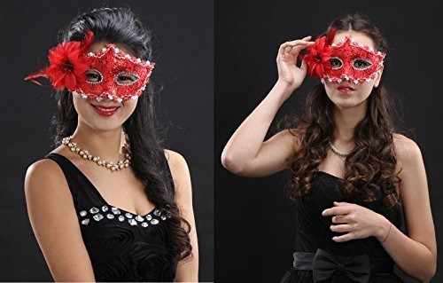 Cismark Máscaras Venecianas De Disfraces Para Mujer, 8 Colo