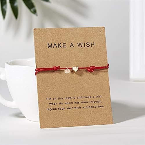 Pulsera Hifunny De 26 Letras K De Hilo Rojo, Pulsera Con Alf