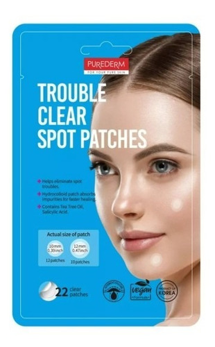 Purederm Trouble Clear Spot - Adesivos Secativos Para Acne