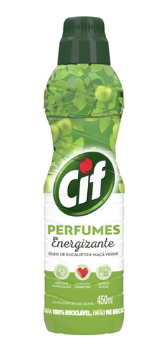 Limpeza De Pisos Cif Perfumes Energizante 450ml