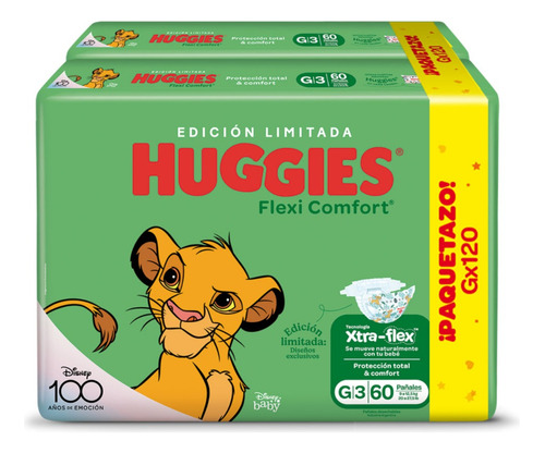Huggies Flexi Comfort Pack Ahorro G   120