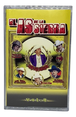 Cassette Original De El As De La Sierra Con Sus Amigos V. 8