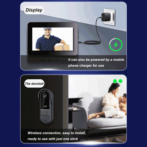 Sistema De Videoportero Y Monitoreo De Timbre Ip65 A Prueba