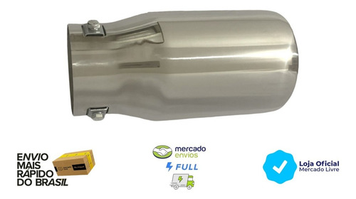 Ponteira Escapamento Inox 304 - 4 Polegadas - Nivus Virtus