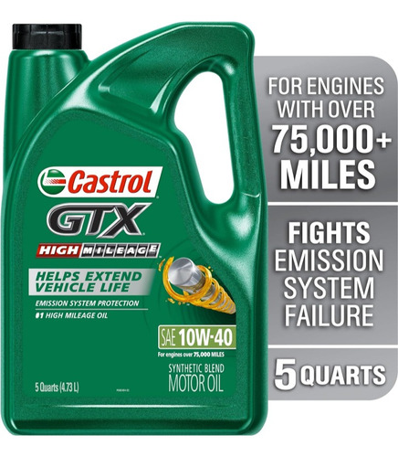 Aceite Castrol Gtx 10w40/15w40 Semi Sintético. 4,73 Litros.