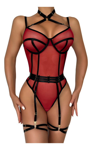 Lencería De Moda Para Mujer, Ropa Interior De Malla De Color