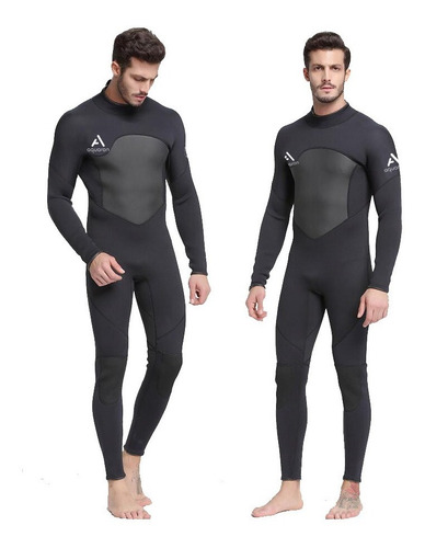 Imagen 2 de 4 de Traje De Neopreno Largo 3mm Surf Anti Des. Snorkel Buceo Amv