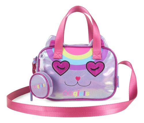 Bolsa Satchel Cloe Para Niña Con Monedero Color Lila