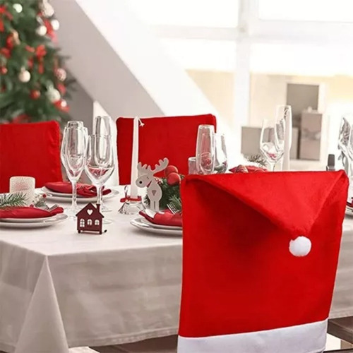 / Funda Para Silla De Comedor, Diseño Navideño, 12 Piezas