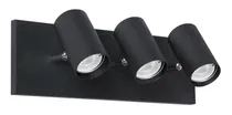 Comprar Aplique Baño Pared 3 Luces Negro Moderno Led Gu10 Vg