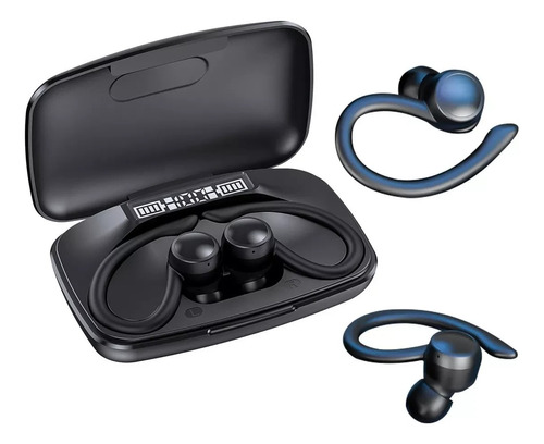 Audífonos Inalambricos Bluetooth 5.3 Deportivos Negro