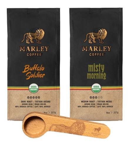 Café Marley Coffee Molido 2 Unidades + Spoon Clip