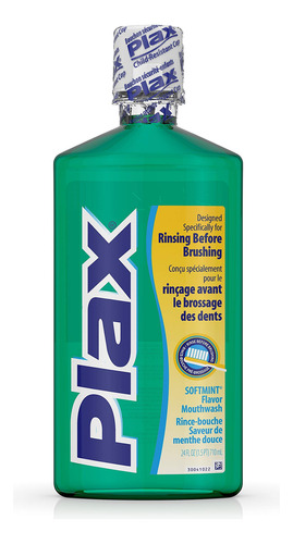 Enjuague Dental Plax Advanced Prebrush Soft Mint, 720 Ml