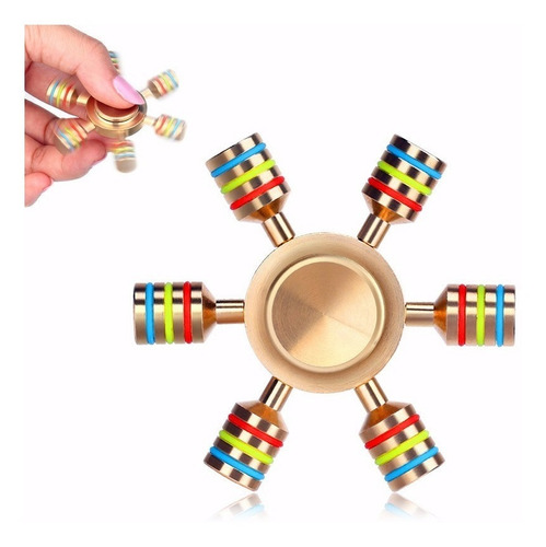 Hand Spinner Fidget Metal Cobre Profesional !!