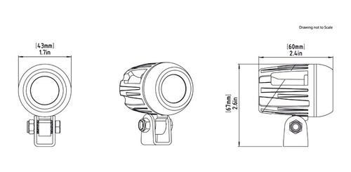 Faro Para Moto Denali Dm Led Data Dim 10v Dryseal