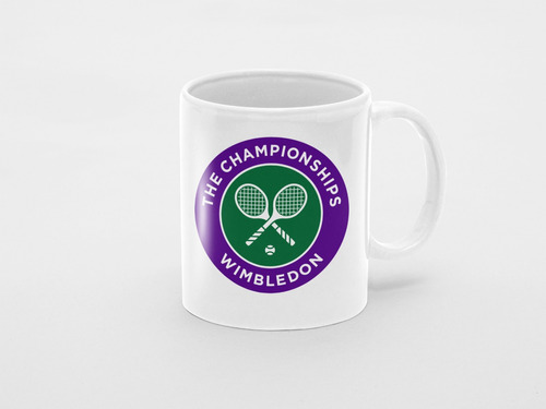  4 - [ Tazas Blancas  11 Oz ] Wimbledon 